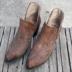 Circle G Women’s Brown Western Leather Boots